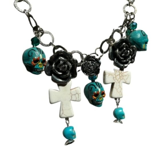 Day of the Dead Necklace - Picture 2 of 2